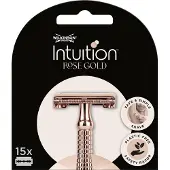 Wilkinson Sword Intuition Navulmesjes Rose Gold Safety Razor 15 Stuks