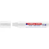Edding 4090 chalk marker - blokpunt - 4 tot 15 mm - wit