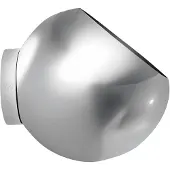 AYTM Wandbloempot Globe, Ø 21 cm, zilver, roestvrij staal Globe, chroom / zilver, Roestvrij staal, Design