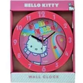 Hello Kitty klok roze 25cm