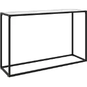 vidaXL Wandtafel 120x35x75 cm gehard glas wit