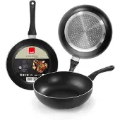 Ibili koekenpan diameter bovenaan 20 cm - onderaan 13 a 15 cm - geschikt voor inductie - 7 cm hoge rand - vaatwasserbestendig