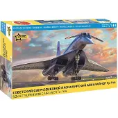 Zvezda Modelbouwpakket Militaire voertuigen - 7045 Tupolev Tu-144 - Straaljager Plastic - 1:144 - Modelbouw