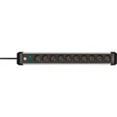 Brennenstuhl Premium-Alu-Line stekkerdoos 10-voudig 3 m H05VV-F 3G1,5 penaarde