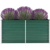 vidaXL Bedframe zonder matras 200x200 cm fluweel donkergroen