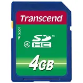 Transcend TS4GSDHC4 SDHC-geheugenkaart, 4 GB, Klasse 4