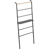 Yamazaki Handdoekenrek Tower Ladder Wide Black