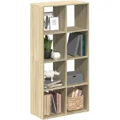 vidaXL Kamerscherm / boekenkast 69,5x29x137,5 cm hout sonoma eiken