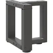 vidaXL Salontafelpoten 2 st T-vormig 30x25x(30-31) cm staal antraciet