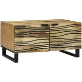 vidaXL Salontafel Naturel 80 x 50 x 40 cm Bewerkt hout