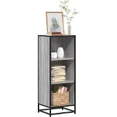 vidaXL Boekenkast 40x35x107,5 cm bewerkt hout grijs sonoma eikenkleur
