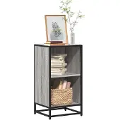 vidaXL Boekenkast 40x35x76 cm bewerkt hout grijs sonoma eikenkleurig