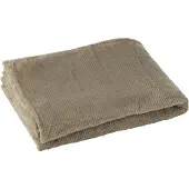 J-Line plaid Snuggle - polyester - grijs