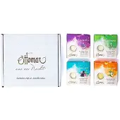 Ottoman - olijfzeep - cadeau box - 4 olijfoliezepen - geschenkset