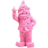 Stoobz Design Stoobz F*ck You Fuchsia 16x12x32cm Roze roze Kunststof Tuinbeeld