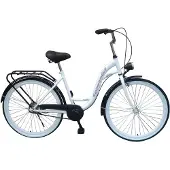 Viking Choice - Meisjesfiets – stadsfiets – 26 inch – wit, zwart