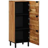 vidaXL Highboard Naturel 40 x 33,5 x 110 cm Massief Acacia Hout