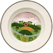 Villeroy & Boch 6x Villeroy & Boch Ontwerp Naif, Bord, Veelkleurig