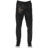 Trussardi Leren Joggingbroek Elastische Taille Relaxed Fit
