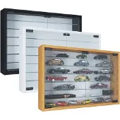 VCM MandosaXL glazen vitrines wandmontage 2 glazen deuren wit.