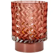 Pauleen Led-tafellamp Sweet Glamour mobile roze glas/metaal