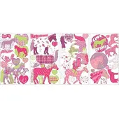 RoomMates muurstickers paarden meisjes vinyl 44 stuks