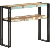 vidaXL Wandtafel 90x30x75 cm massief gerecycled hout