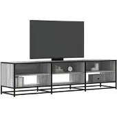 vidaXL Tv-meubel 180x40x46 cm bewerkt hout grijs sonoma eikenkleurig