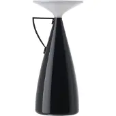 Kartell LED-tafellamp Camomille, dimbaar, zwart, Woon-/ Eetkamer, Kunststof, Design, LED tafellamp
