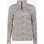 Mountain Peak dames skipully met rits luipaardprint maat M