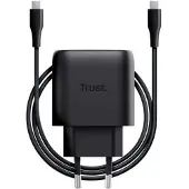 Trust Maxo GaN - 45W USB-C Oplader - Snellader voor laptop, tablet en smartphone - 2m Kabel - Zwart