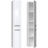 Top E Shop Badkamermeubel NEL II 31x30x174 cm, wit, glanzend