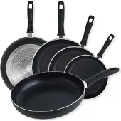 ORYX Basic anti-aanbak koekenpan van aluminium, hoge bestendigheid, geschikt voor inductiekookplaten, PFOA-vrij, diameter 20 cm, dikte 3 mm.
