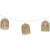 Atmosphera Buiten Solar Lantaarn String Lights - 10 Lampjes, 335 cm, Natuurlijk