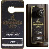 Harry Potter Hogwarts Zwart-gouden deurknop voor fans, voor kamer 9x20cm