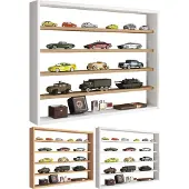 VCM OsadoL wandkast wandmontage 5 planken wit.