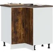 vidaXL Keuken hoekonderkast "Porto" bewerkt hout gerookt eikenkleurig
