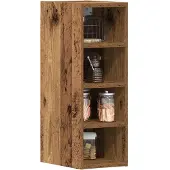 vidaXL Bovenkast Riga 20x29,5x60 cm bewerkt hout oud houtkleurig