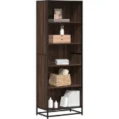 vidaXL Boekenkast 60x35x170,5 cm bewerkt hout bruin eikenkleurig