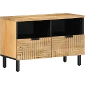 vidaXL Tv-meubel 70x33x46 cm massief mangohout bruin