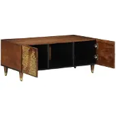 vidaXL Salontafel Honing bruin 100 x 54 x 40 cm Massief Mango Hout