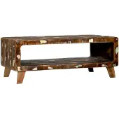 vidaXL Salontafel Multikleur 90 x 50 x 35 cm Massief Gerecycleerd Hout
