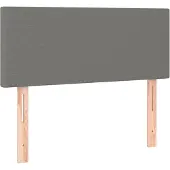 vidaXL Hoofdbord 80x5x78/88 cm stof donkergrijs