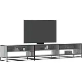 vidaXL Tv-meubel 270x40x46 cm bewerkt hout grijs sonoma eikenkleurig