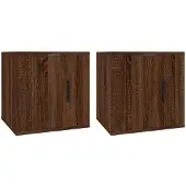 vidaXL Tv-wandmeubels 2 st 40x34,5x40 cm bruin eikenkleur