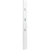 Helloshop26 Kledingrek garderobe 170 cm wandhaken wandpaneel wit 03_0002143