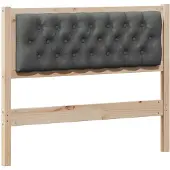 vidaXL Hoofdbord Anders Bruin en donkergrijs 100 cm Massief grenenhout