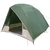 vidaXL Kamperen tent 4-persoons Waterdicht Groen taft