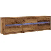 vidaXL TV Eenheden 180 x 34 x 50 cm Oud Hout Bewerkt hout
