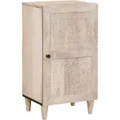 vidaXL Dressoir Bleached White 40 x 33 x 75 cm Massief Mango Hout